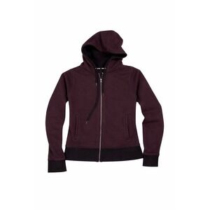 DKNY Jeans Zip Up Hoodie Womens Large Plum Purple Excellent Cotton Blend Hooded